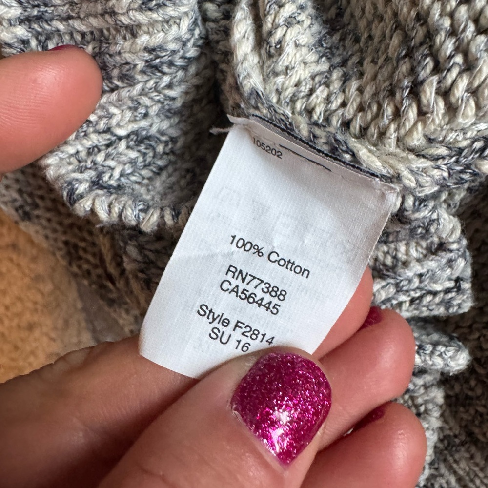 Madewell Gray Button-Up Knit Tank Top - Picture 7 of 8